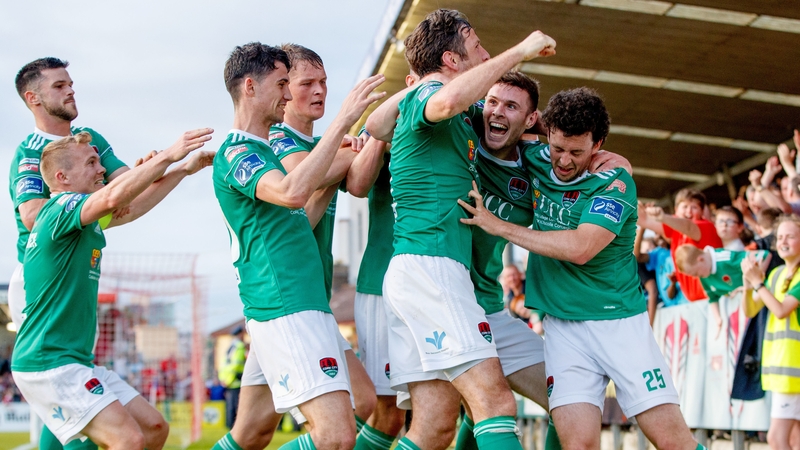 Garry Buckley celebrates scoring his side's opening goal