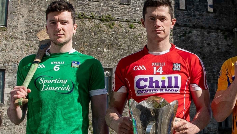 Limerick's Declan Hannon and Cork's Seamus Harnedy