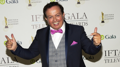 Marty won the award for TV presenter of the year at the IFTAs