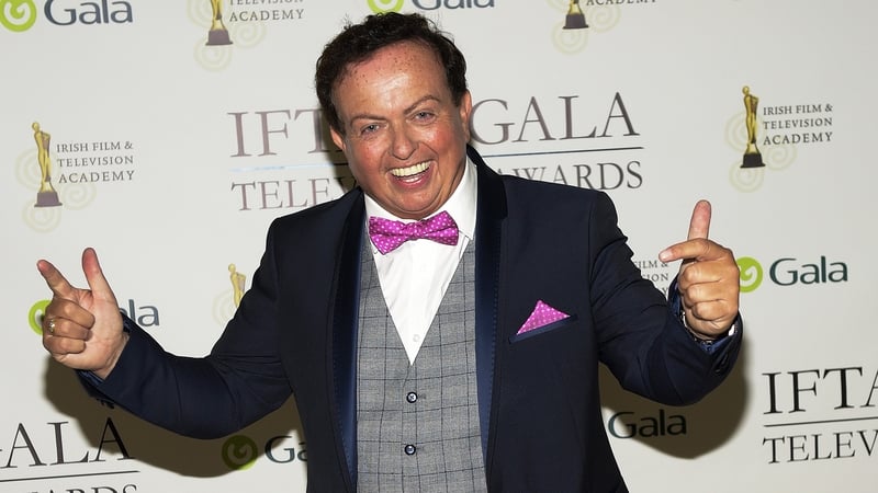 Marty won the award for TV presenter of the year at the IFTAs