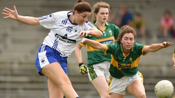 Michelle Ryan of Waterford in action against Eilis Lynch of Kerry