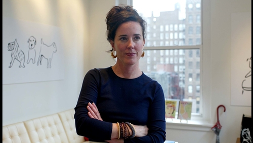 Designer Kate Spade is photographed at her offices