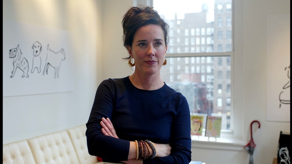Designer Kate Spade is photographed at her offices