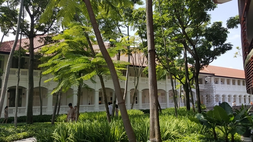 The summit's venue is the Capella hotel on Sentosa, a resort island off Singapore's port