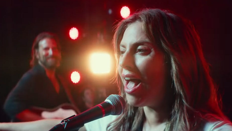 Bradley Cooper and Lady Gaga in A Star Is Born
