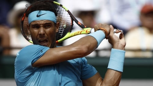Rafa Nadal is a set down