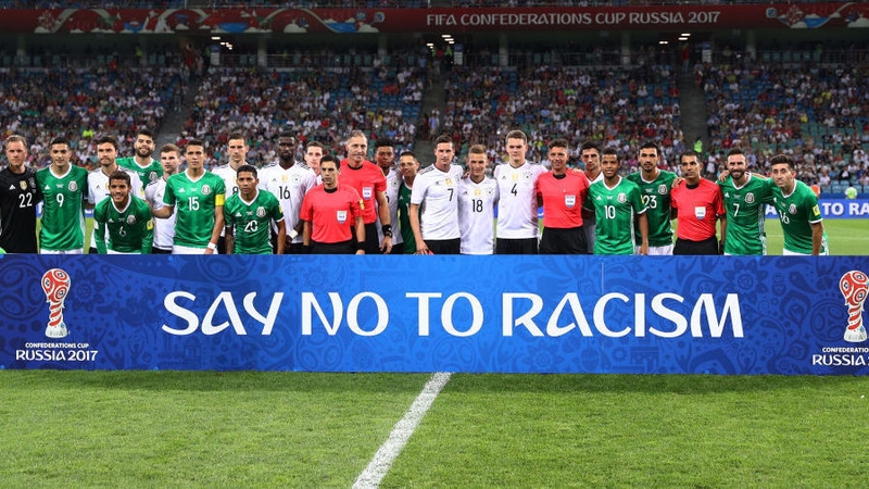 Russia was fined last month for racist behaviour by its fans during a game against France