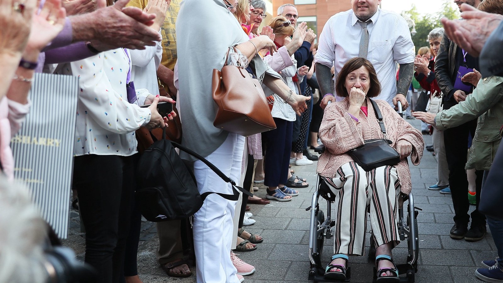 Anne Marie Mulally arrives at the Mansion House