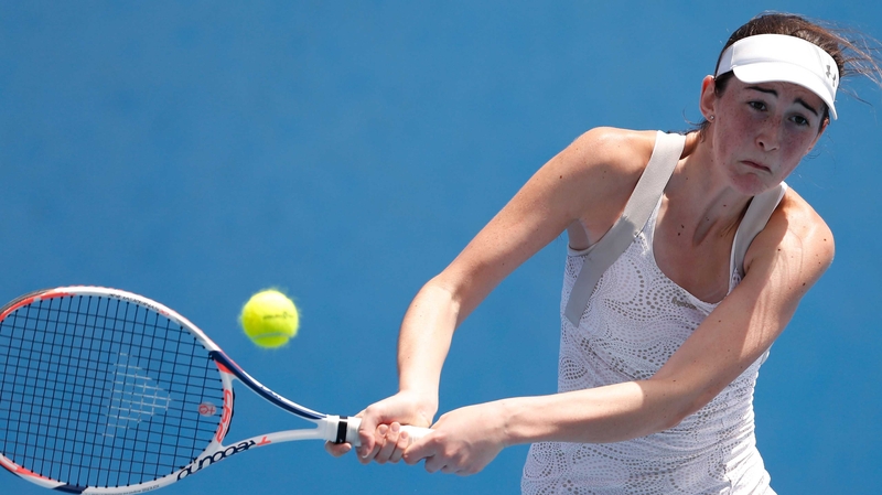 Georgia Drummy and her Swiss playing partner Simona Waltert were beaten in France