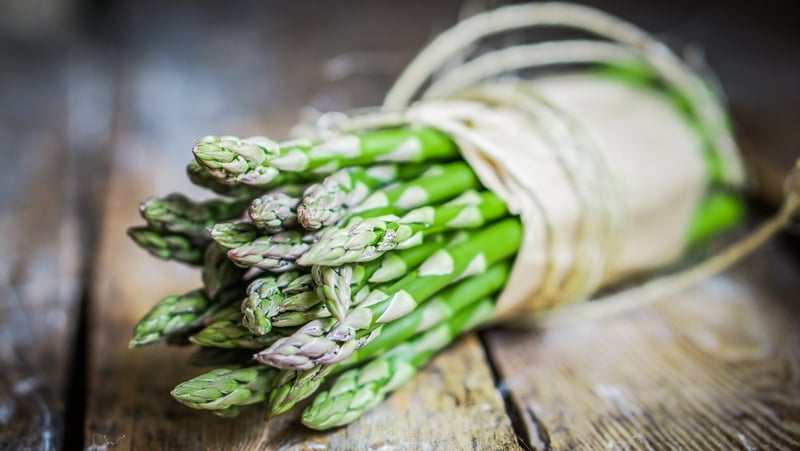 Salad Of Asparagus With Deep Fried Duck Egg