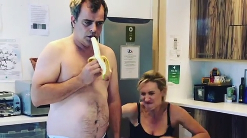 The co-stars' comedy chops are very much in evidence Screenshot: Catherine Tyldesley, Instagram