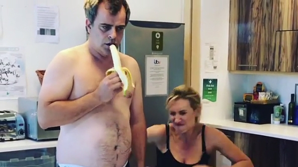 The co-stars' comedy chops are very much in evidence Screenshot: Catherine Tyldesley, Instagram