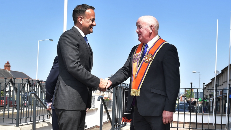 Leo Varadkar meets the Grand Master of the Grand Orange Lodge of Ireland, Edward Stevenson