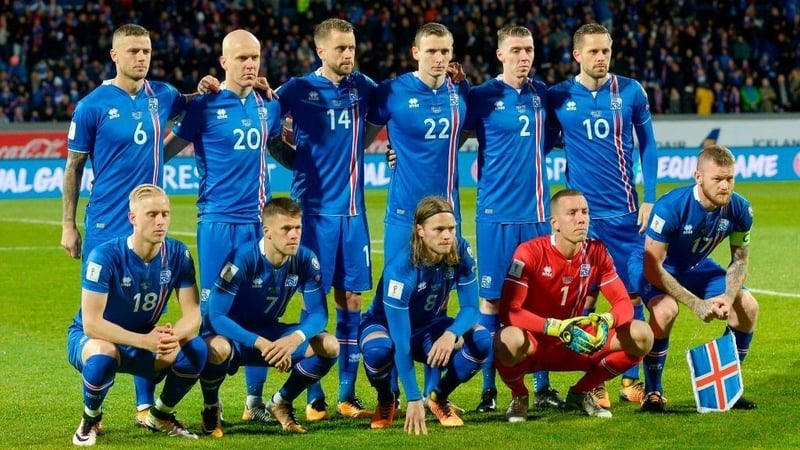 The Iceland team who beat Kosovo to confirm their place at the World Cup