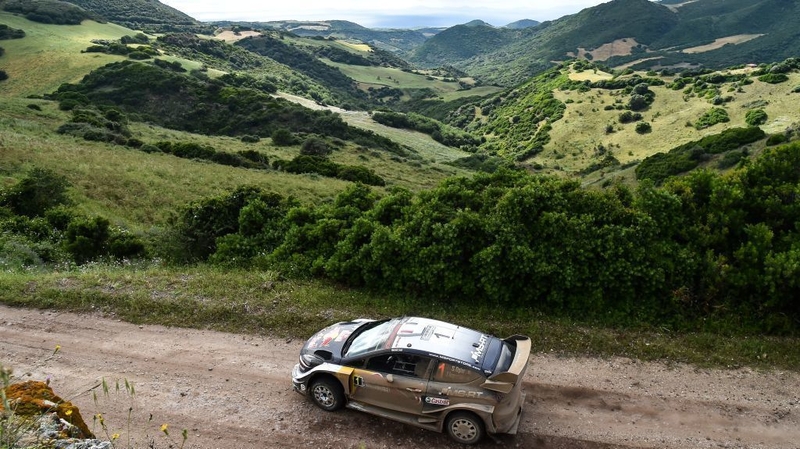 Sebastien Ogier leads in Sardinia
