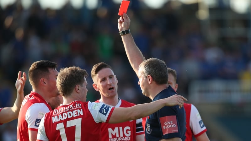 Kevin Toner was sent off early in the first half