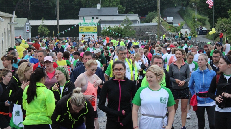 Crowds turned out in Co Meath this morning to start the annual Moylagh JFK 50 Mile Challenge