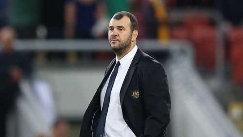Michael Cheika looks on as his Australian side defeat Ireland