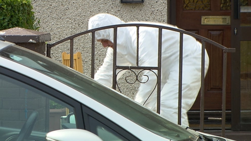 A family was in the house at the time, but no injuries were reported