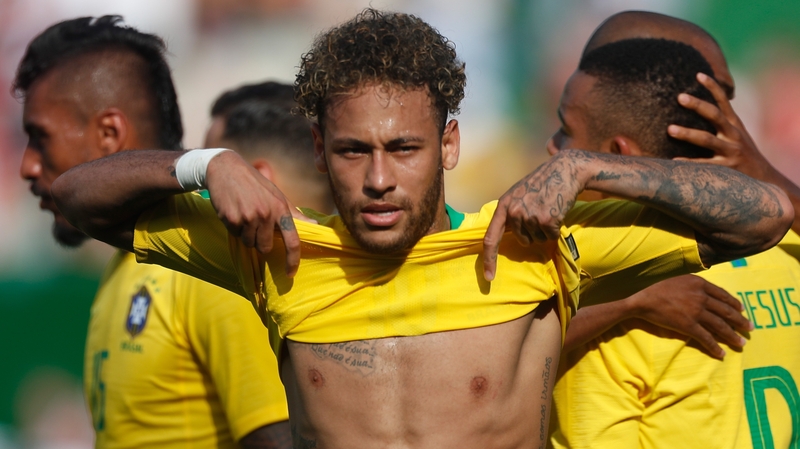 Neymar scored his 55th goal for Brazil