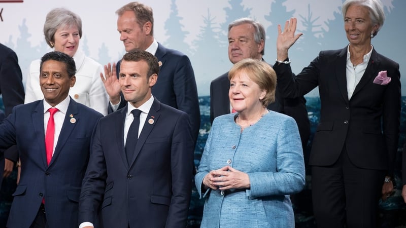 Angela Merkel pictured at the G7 summit