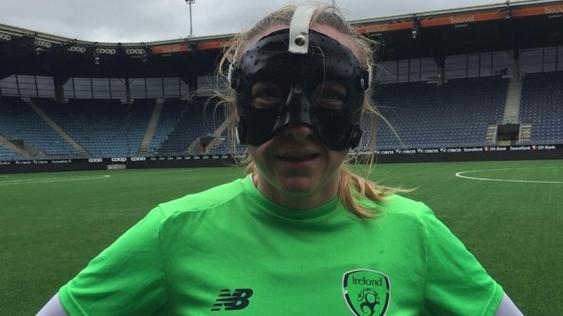 Louise Quinn broke her nose on Friday night