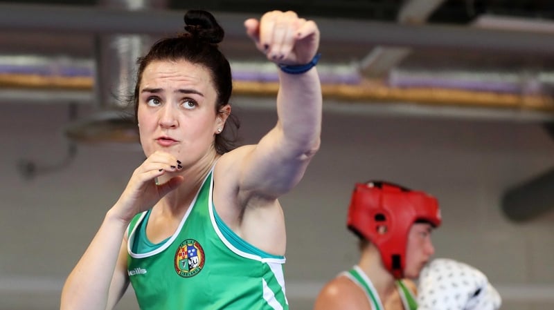 Kellie Harrington was beaten on a 4-1 split decision