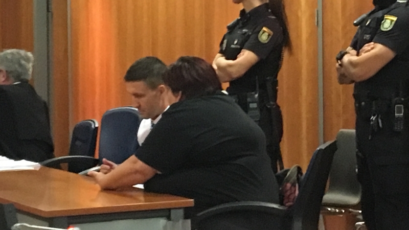 James Quinn appeared in court in Malaga today