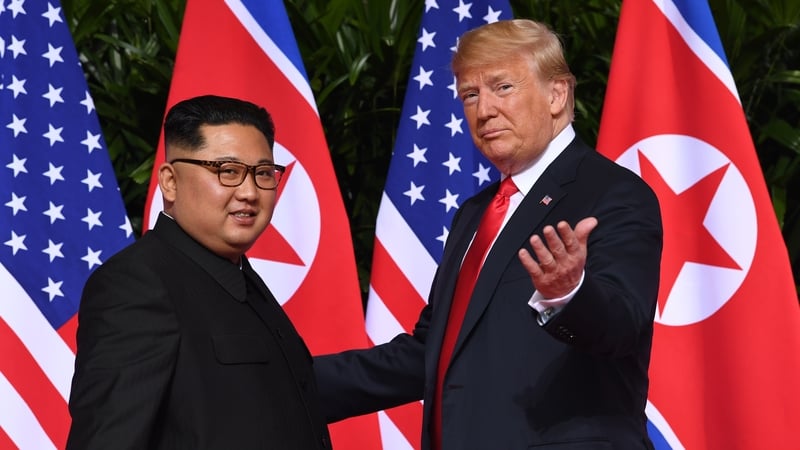 Mr Kim and Mr Trump held an historic first meeting at their summit in Singapore in June earler this year