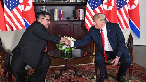 US President Donald Trump said a summit meeting with North Korea's Kim Jong Un had made 'a lot of progress'