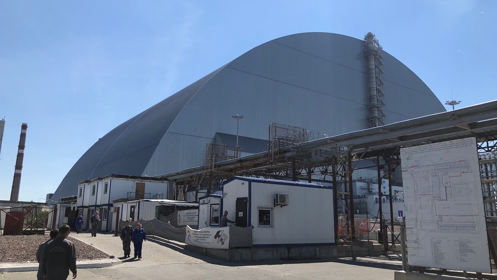 The New Safe Confinement unit at the Chernobyl plant
