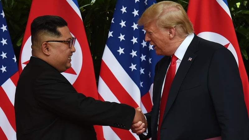 Kim Jong Un and Donald Trump held their first landmark summit in Singapore last June