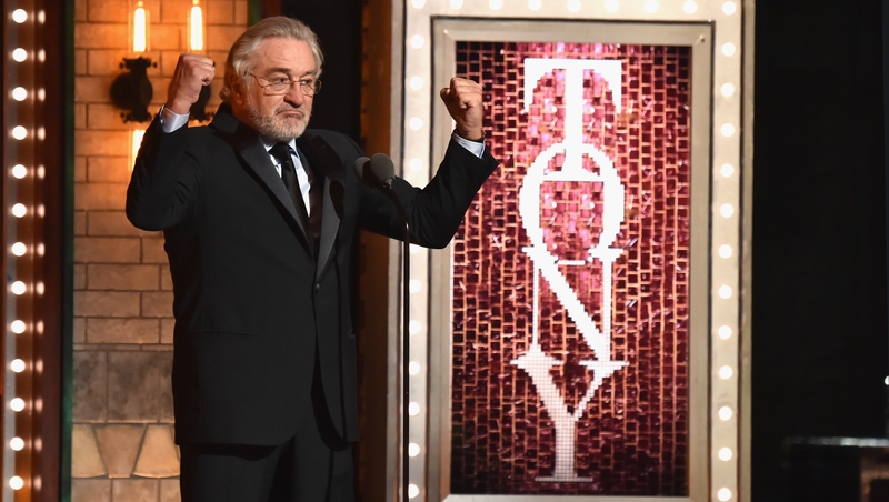 Robert De Niro criticised Donald Trump at the Tony Awards on Sunday