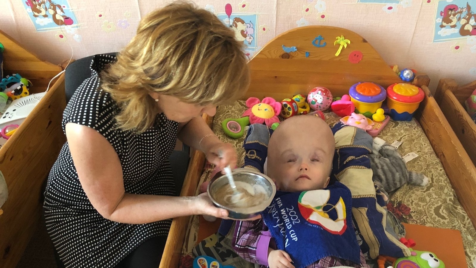 Adi Roche feeding Ilya