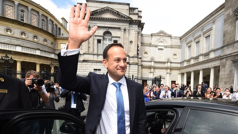 Taoiseach Leo Varadkar outside Leinster House: "interviewees across these reports regardless of income and occupation have expressed no desire for more cash, but rather better public services and the security they represent"