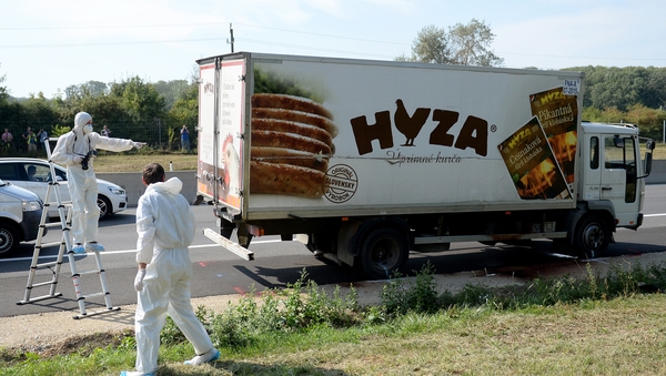 The truck was abandoned in Austria