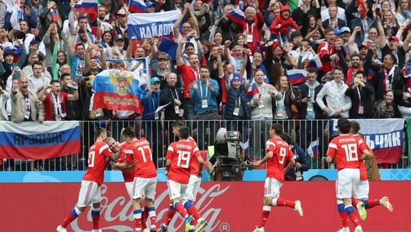 Russia put five past Saudi Arabia
