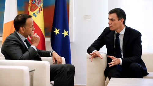 Taoiseach Leo Varadkar met Spanish Prime Minister Pedro Sanchez this afternoon