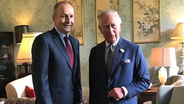 The royal also held talks with Fianna Fáil leader Micheál Martin