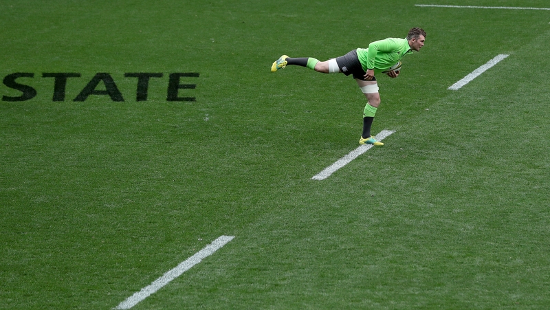 Peter O'Mahony during today's captain's run