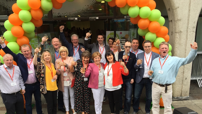 The syndicate arrived at National Lottery HQ in Dublin at around midday