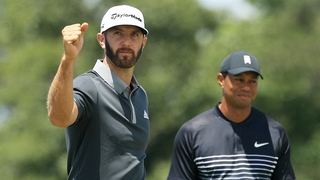 Dustin Johnson hits the front in the US Open after a superb round of 67 at Shinnecock Hills
