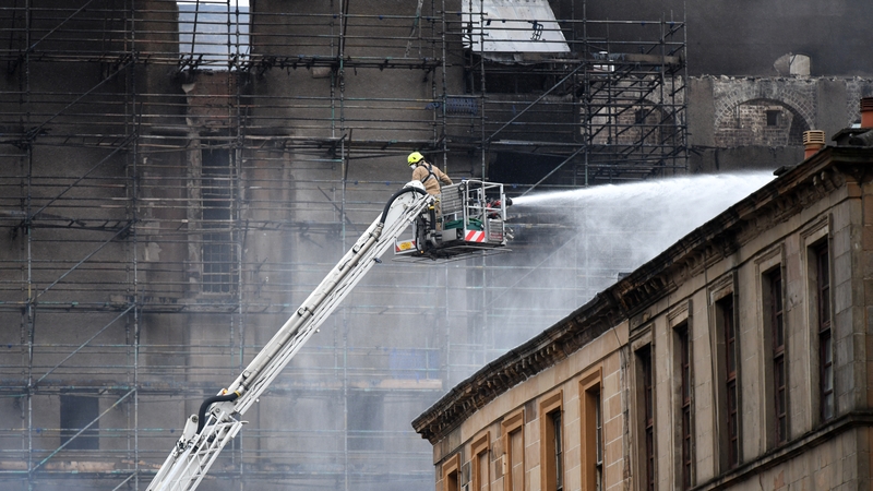 Fire caused extensive damage to the building