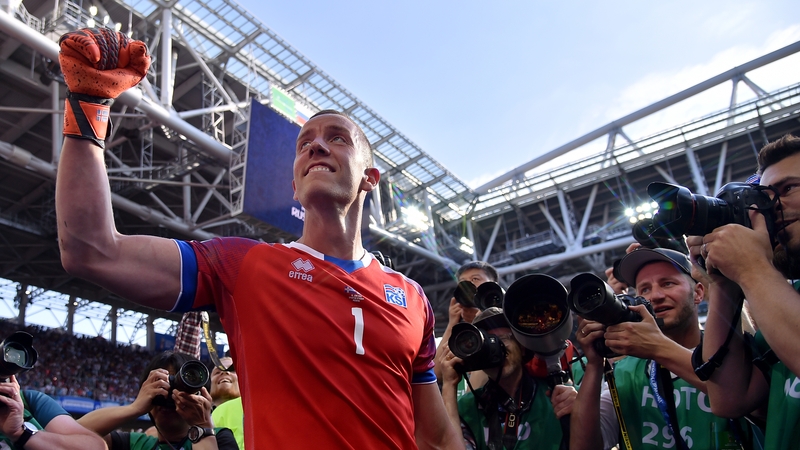 Hannes Halldorsson was Iceland's hero