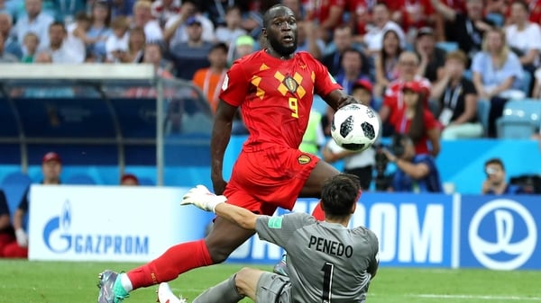 Romelu Lukaku finds the net