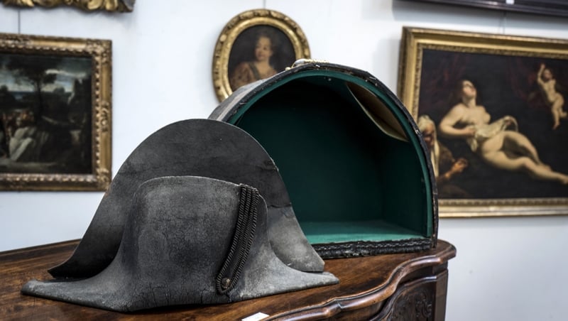 Napoleon wore his hats sideways, so he could be easily recognised on the battle field