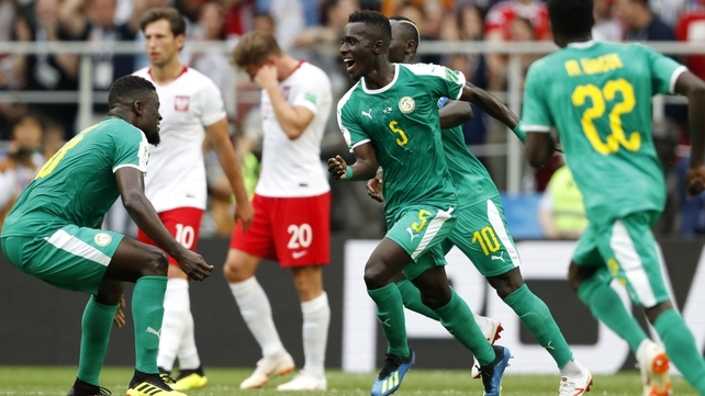 And it was the African side who took a first-half lead - Idrissa Gana Gueye's shot deflected into the net by Thiago Cionek