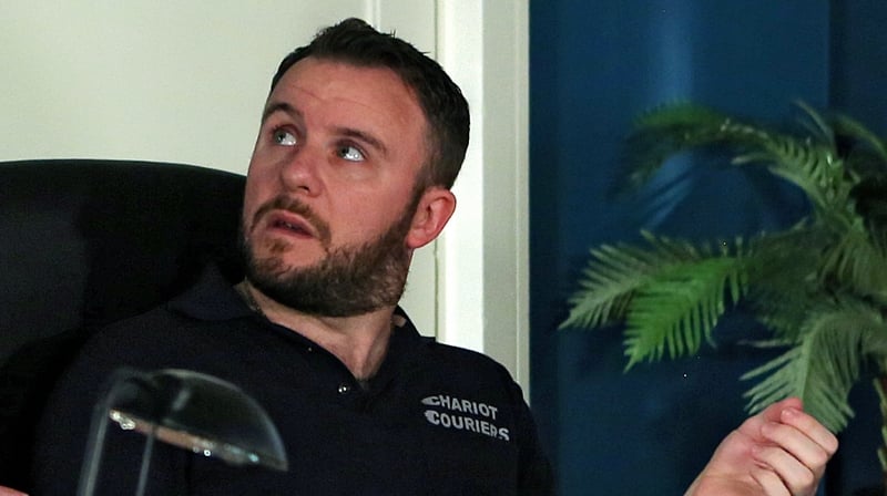 Decco is pushed over the edge by Wayne on Fair City