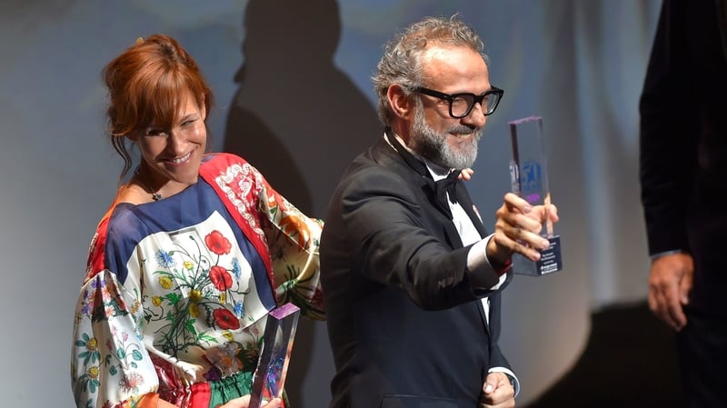 Italian chief Massimo Bottura and his wife Lara Gilmord