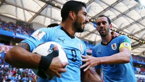 Luis Suarez was in especially argumentative mood in Rio last night